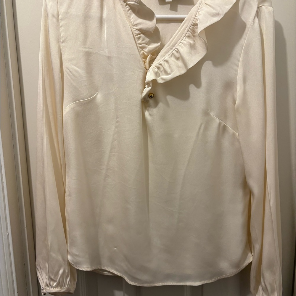 Elizabeth McKay Cream Ruffle Blouse